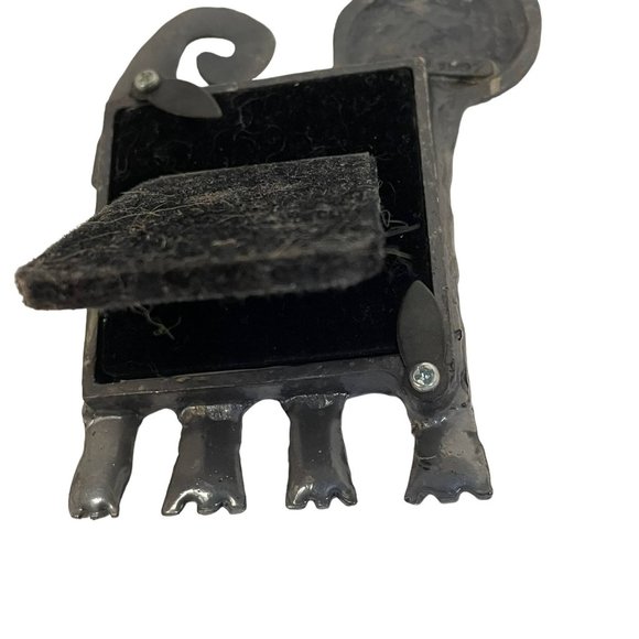 Vintage Cat Standing Metal Photo Frame Silver - Picture 3 of 7
